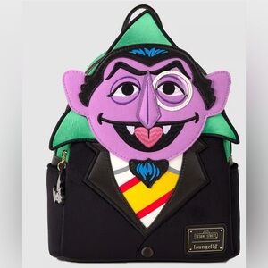 Loungefly Sesame Street Count Von Count Cosplay Mini Backpack